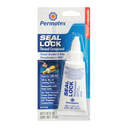 Permatex Permatex Seal + Lock Threadlocker Gel 1.18 oz 57535